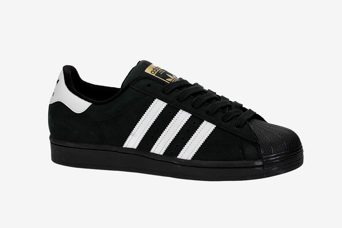 adidas Skateboarding Superstar Schuh (core black white gold mint)