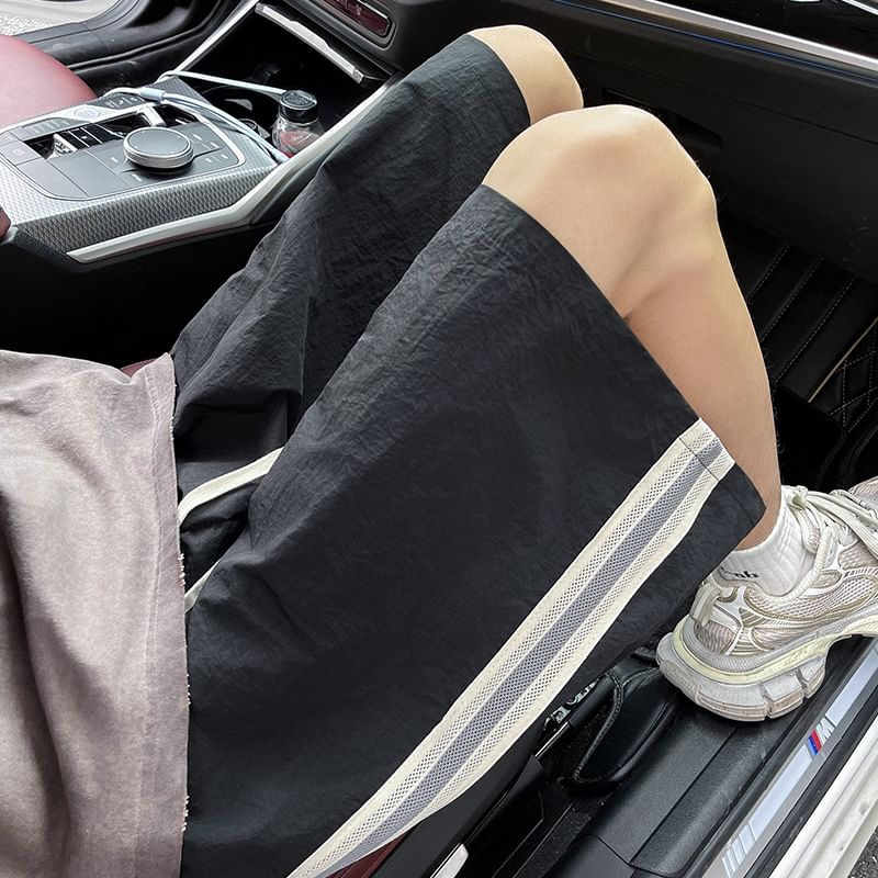 Fushet - Gestreepte shorts met trekkoordtaille