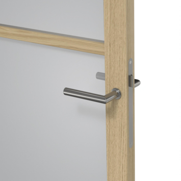Arne & Bodil binnendeur ABE100 rook glas - licht eiken houtlook afwerking