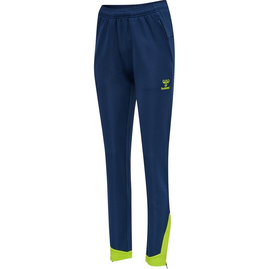 Hummel Lead Bas de Survêtement - Bleu Marine/Vert Femme