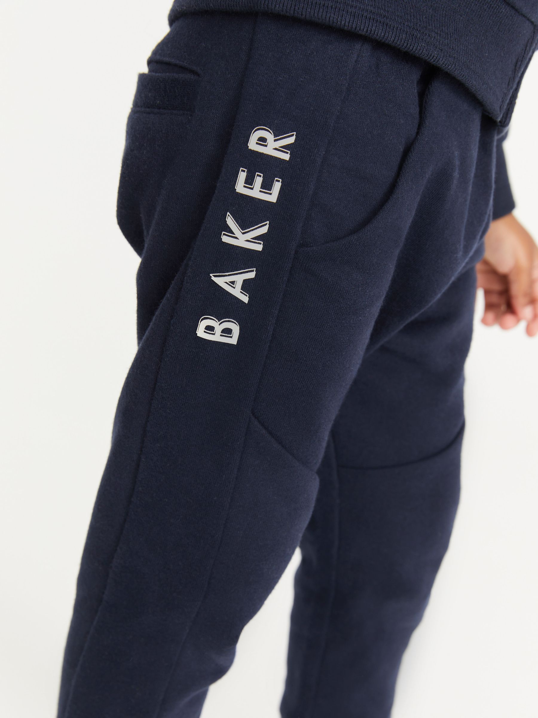 Marineblauw - Baker by Ted Baker 100% katoenen (0 - 6 jr) driedelig trainingspakset