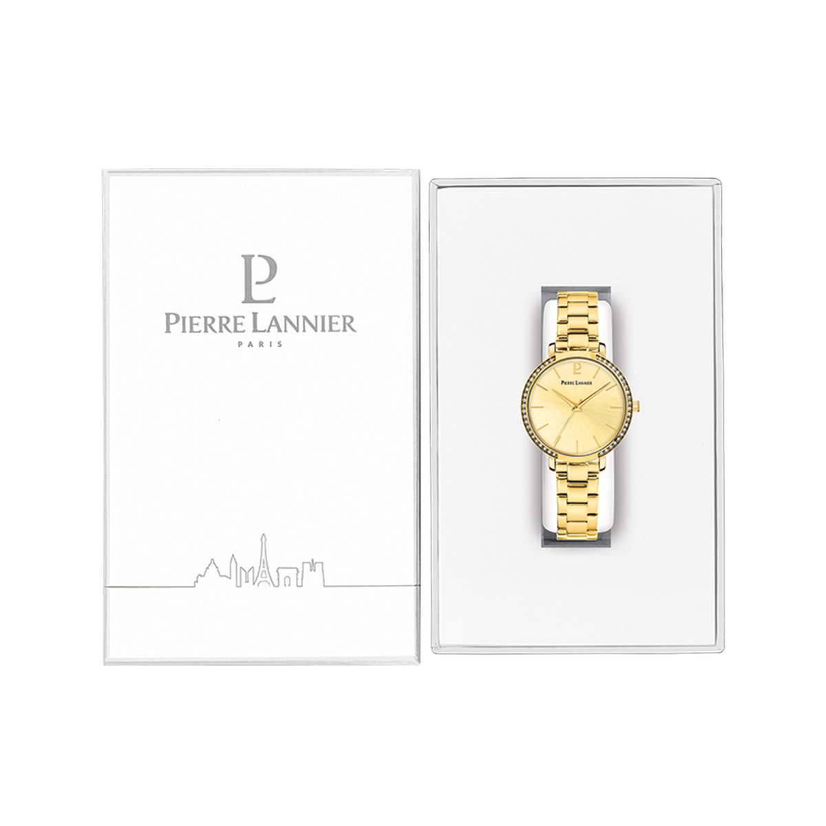 Montre PIERRE LANNIER Chouquette femme bracelet acier doré
