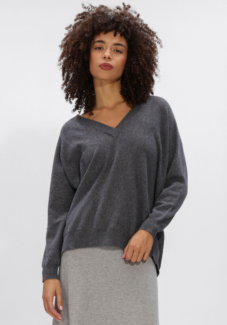 donkergrijze lisa yang trui kenny sweater