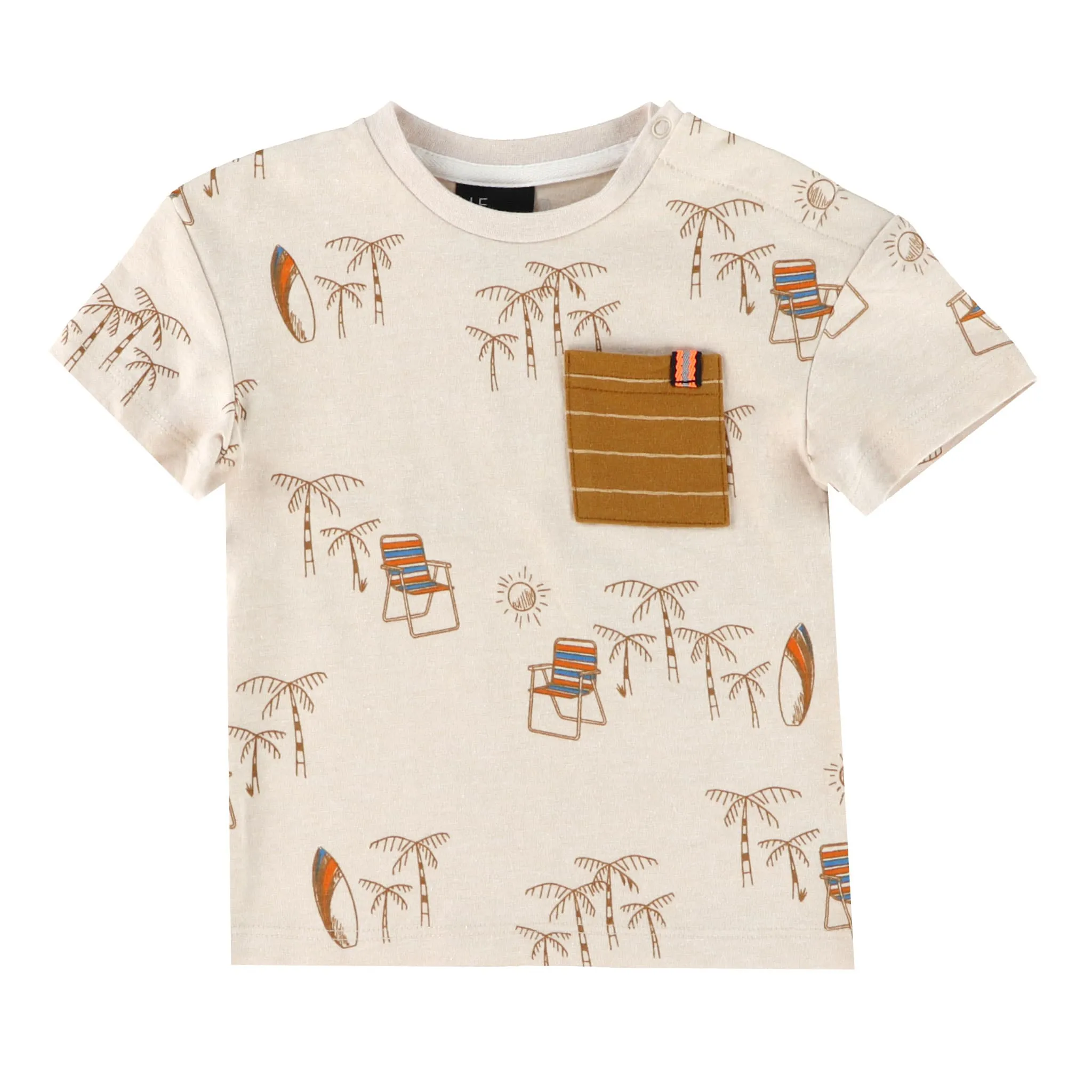Chat Botté T-shirt Imprimé Tiki Vibe 3-24mois