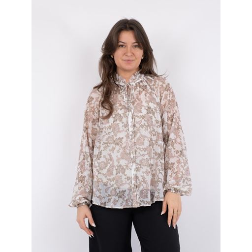 Neo Noir Cobie Glitter Paisley Bluse, White, 40