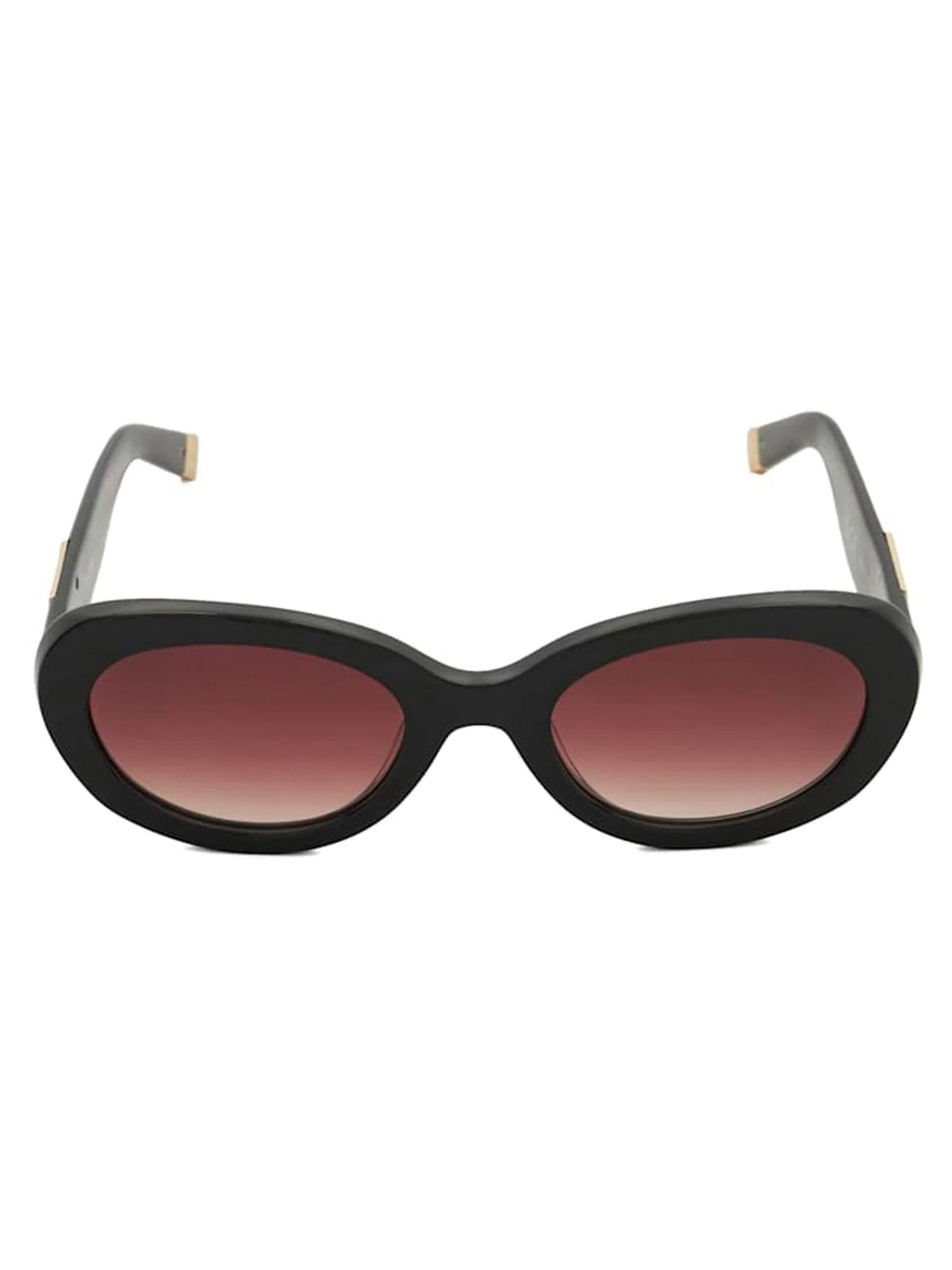 Zwart - Dune London Glee Fashion Oval Sunglasses