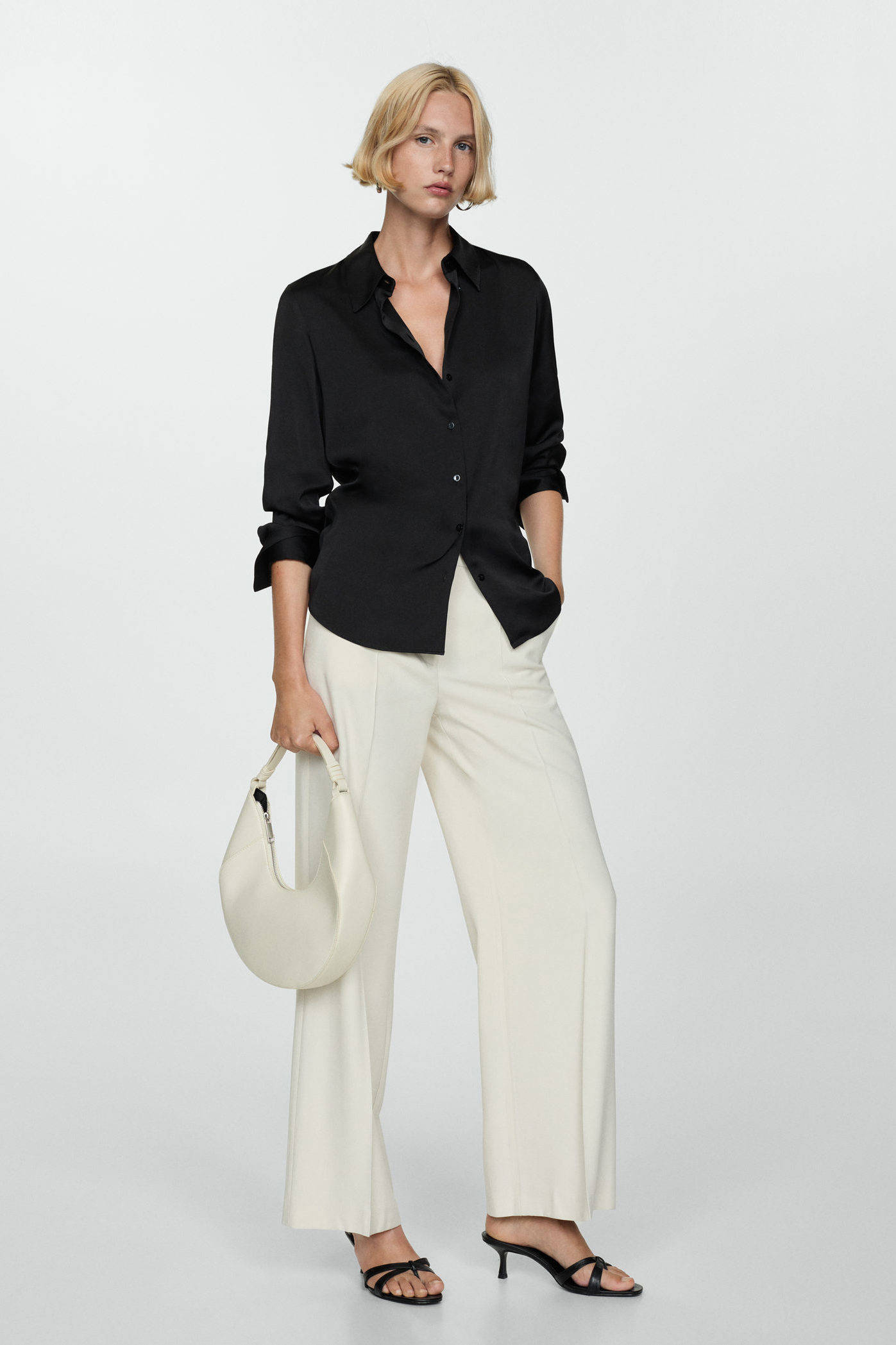 Mango blouse zwart