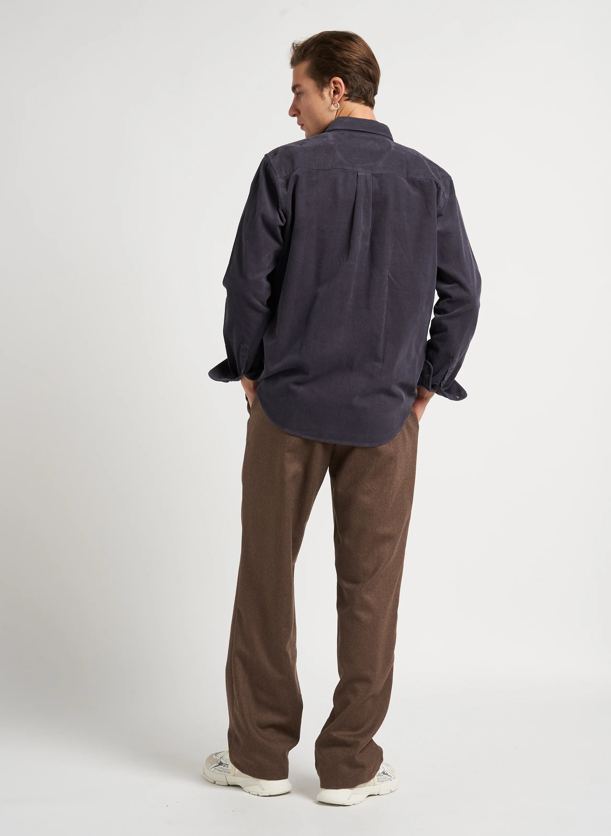 PARSH MARZ - Pantalon droit en laine vierge | Marron