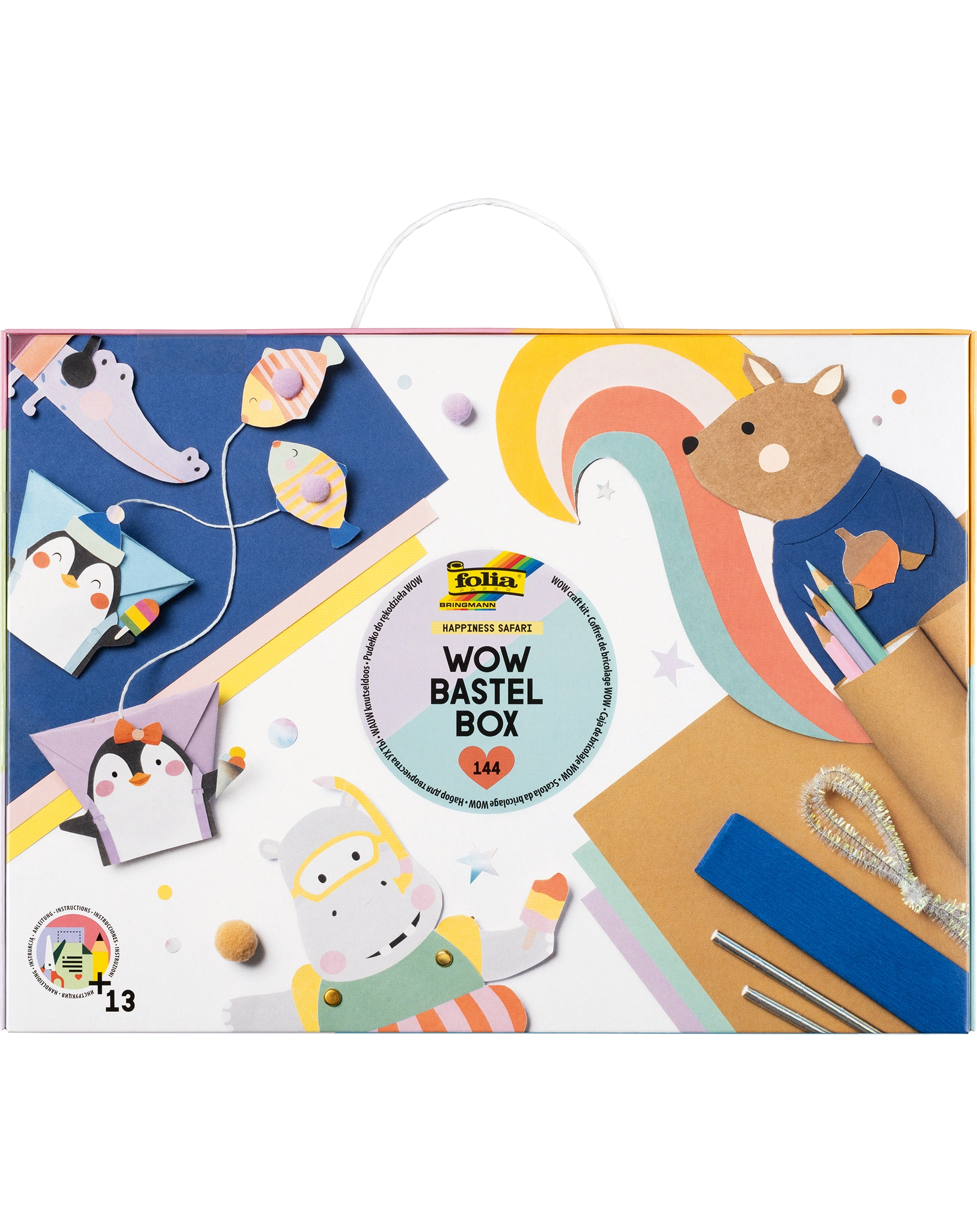 WOW-Bastel-Box HAPPINESS SAFARI 144-teilig
