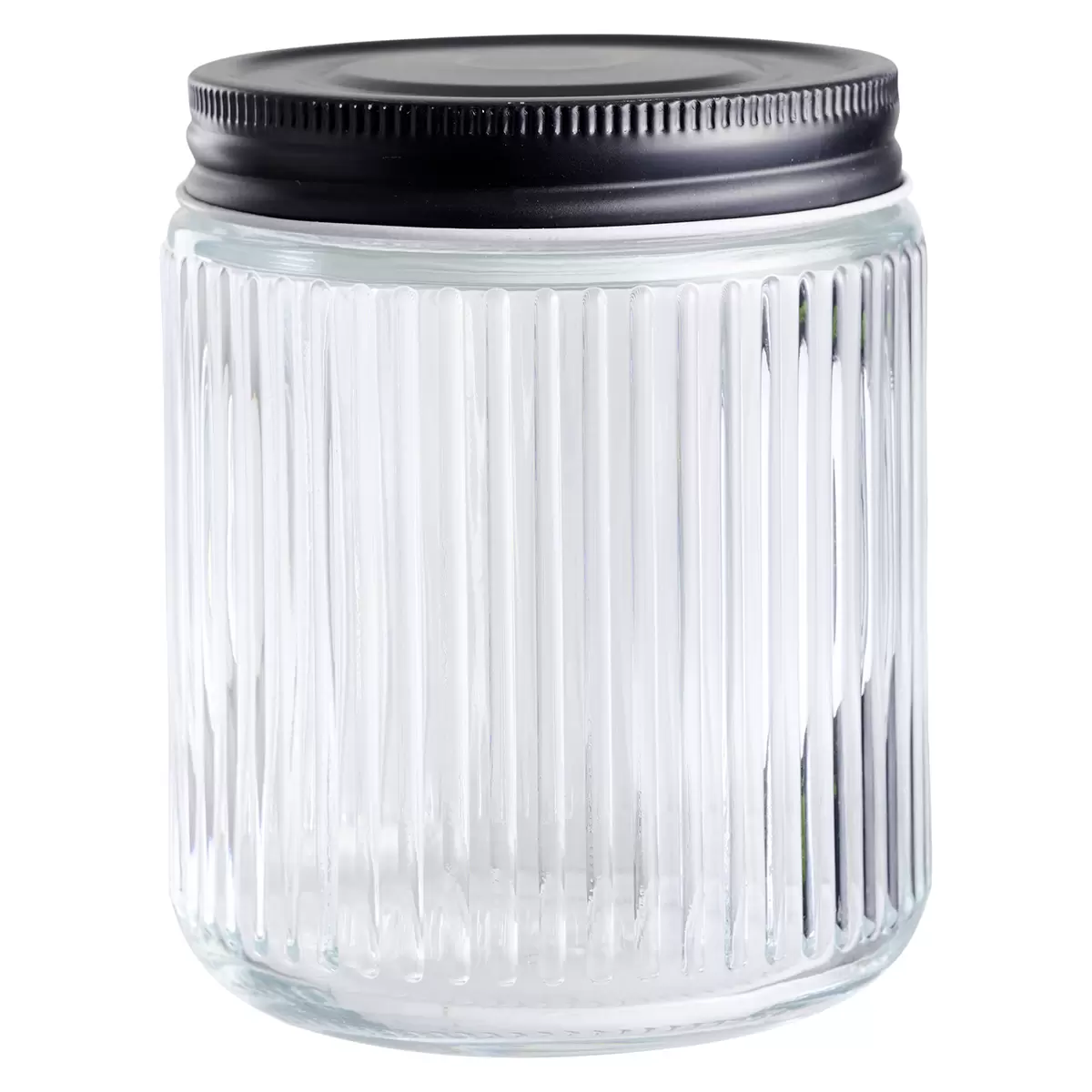 Vorratsglas 0,5l SCHOU schwarz,transparent
