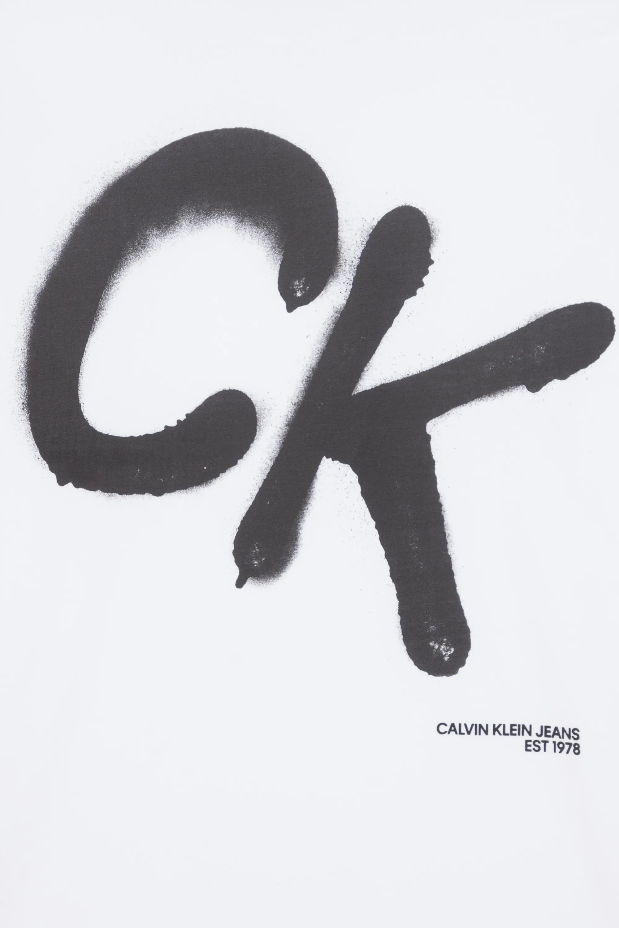 CALVIN KLEIN JEANS T-shirt  CK SPRAY TEE Blanc