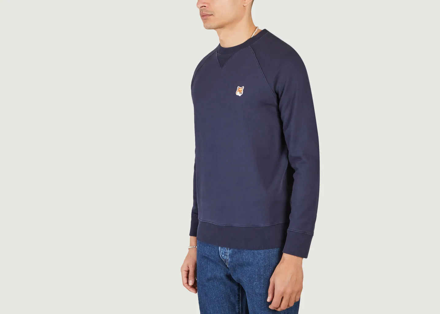 Sweatshirt Fox Head Patch Classic Maison Kitsuné
