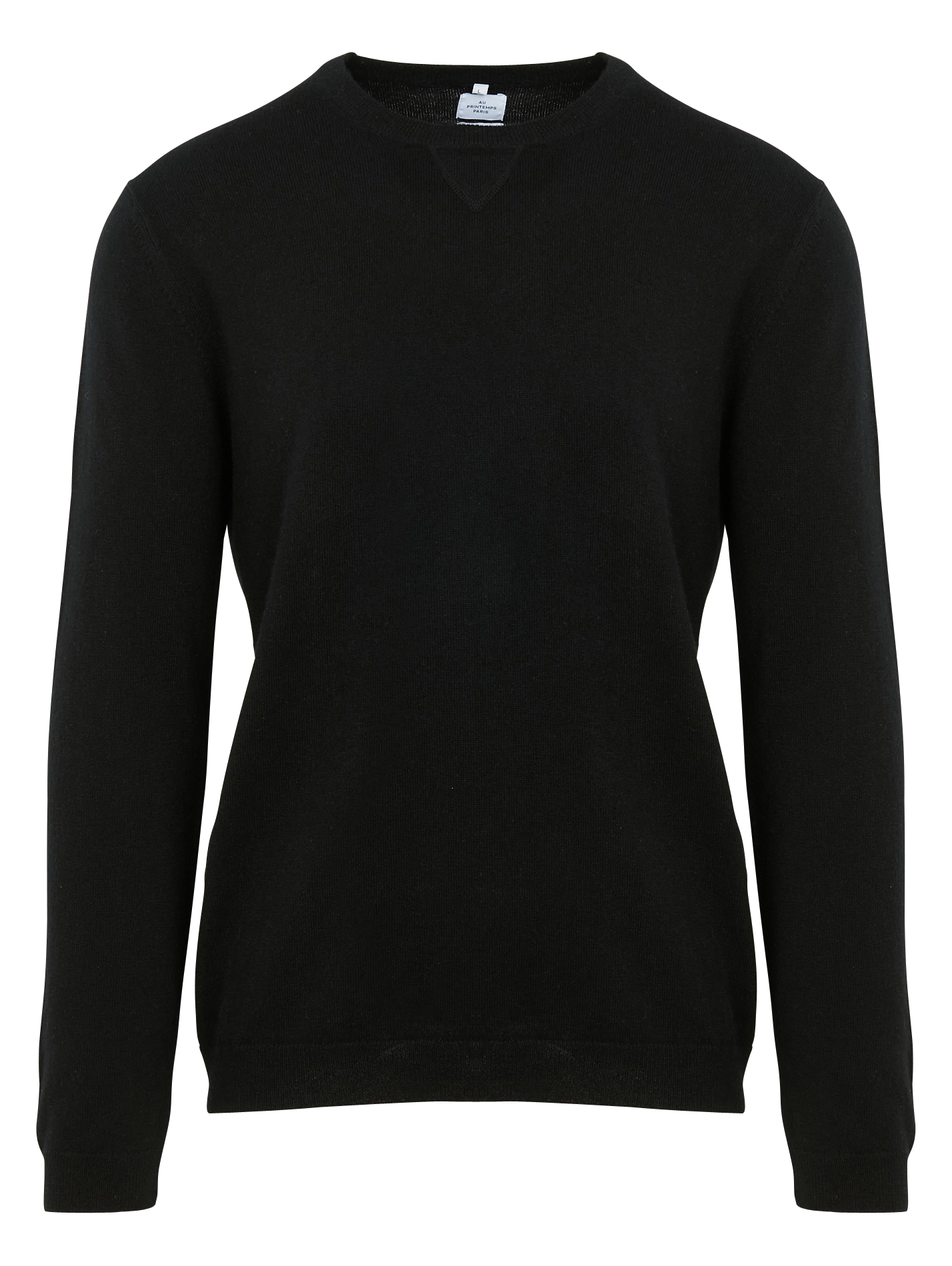 Pull col rond en cachemire | Noir