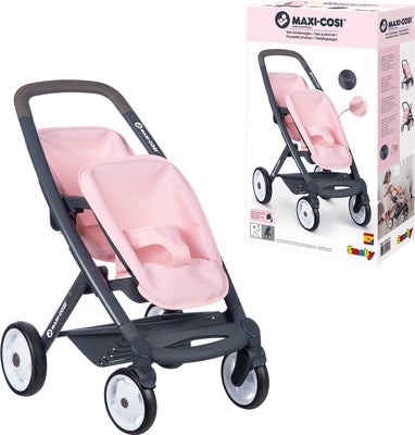 Smoby Maxi-Cosi Tvillingdukkevogn, Rosa