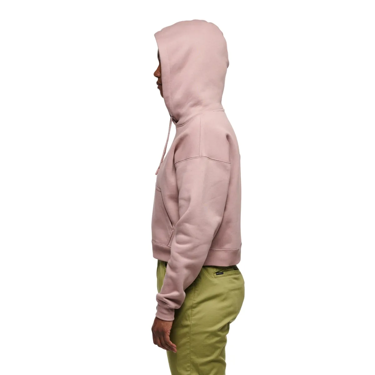 Black Diamond W Crop Po Hoody Pale Mauve
