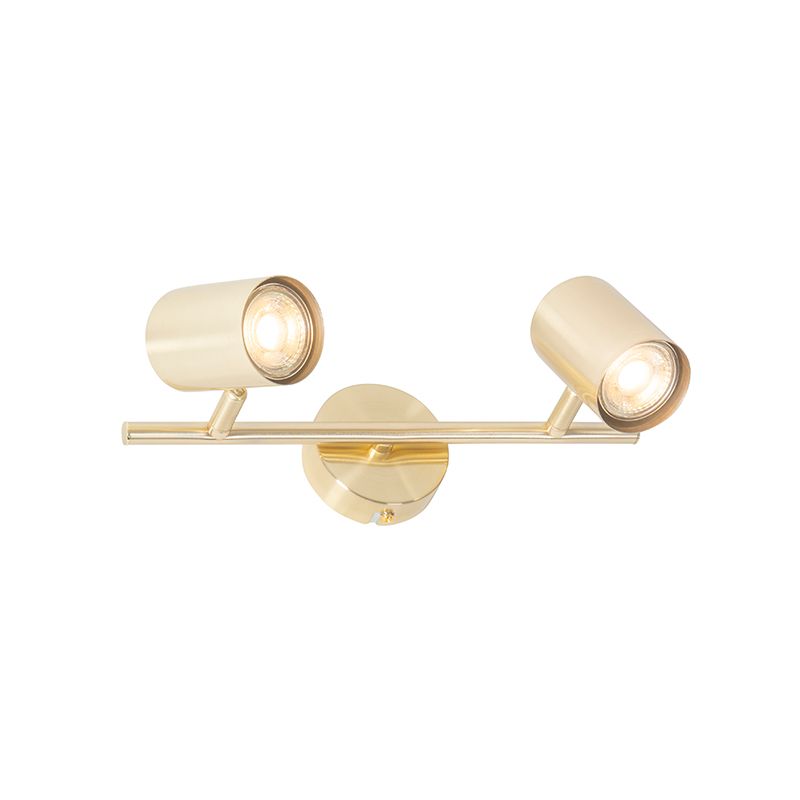 Moderne plafondlamp messing 2-lichts verstelbaar - Jeana