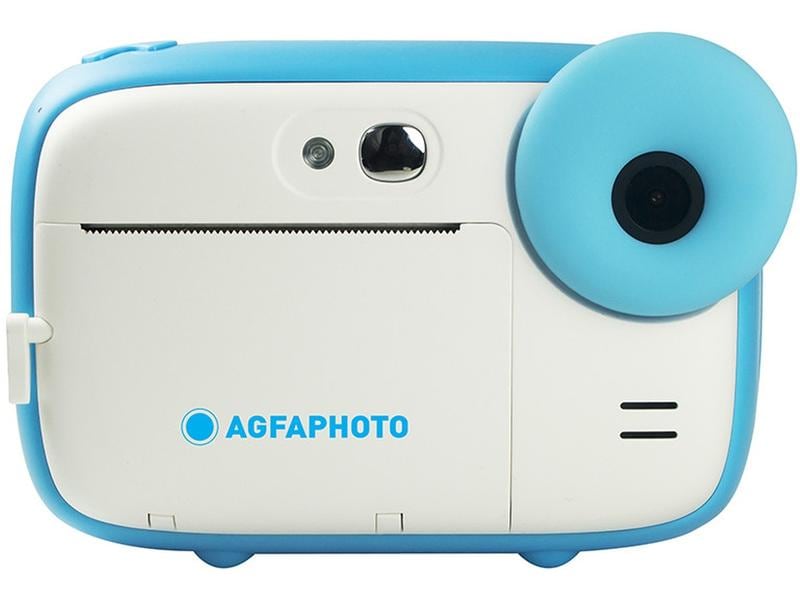 Agfa Fotokamera Realkids Instant Cam Blau Sofortbildkamera mit Thermopapier-Drucktechnik