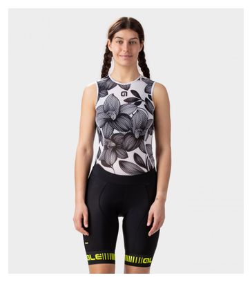 Cuissard Femme Sans Bretelle Alé Strada Noir/Jaune Fluo