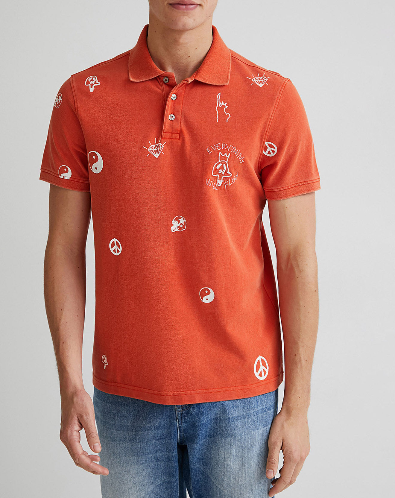 Desigual Polo Isaac orange
