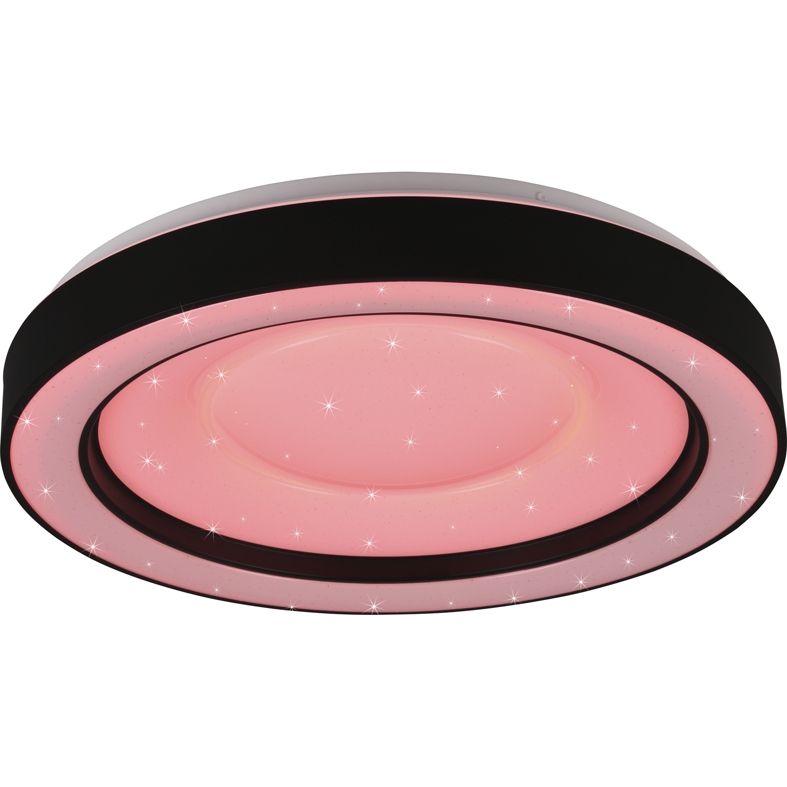 LED-RGBW-Deckenleuchte - weiß-schwarz - Ø 49 cm