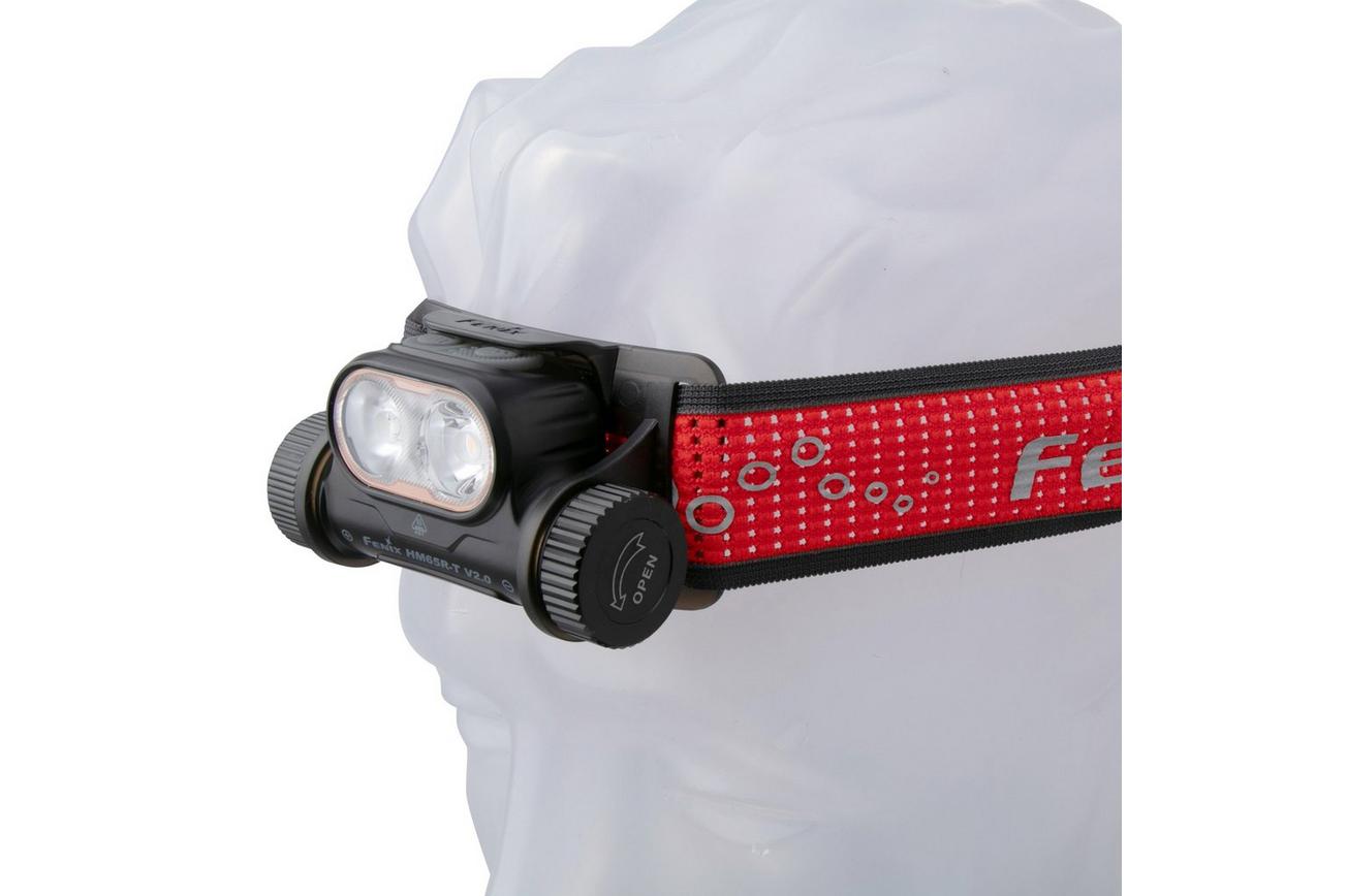 Fenix HM65R-T V2.0 Black, oplaadbare hoofdlamp, 1600 lumen