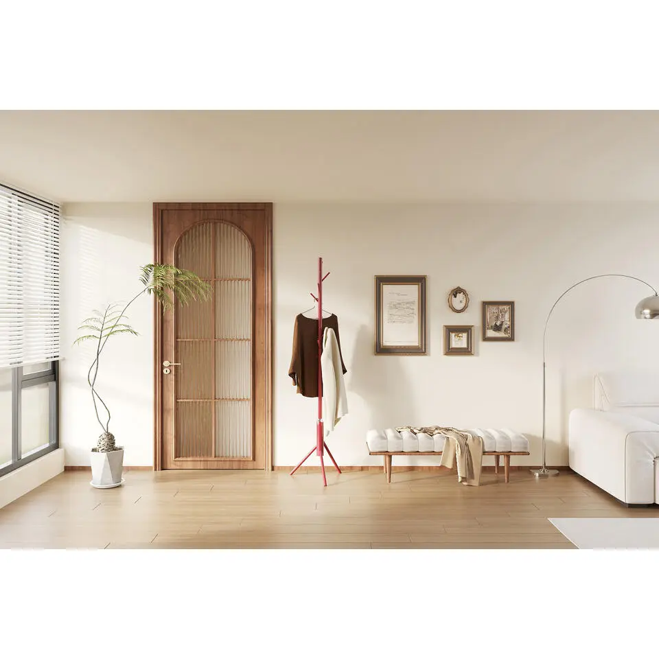 Rousseau Staande kapstok Kassie - Ø48 x 174 cm - Rood / Metaal