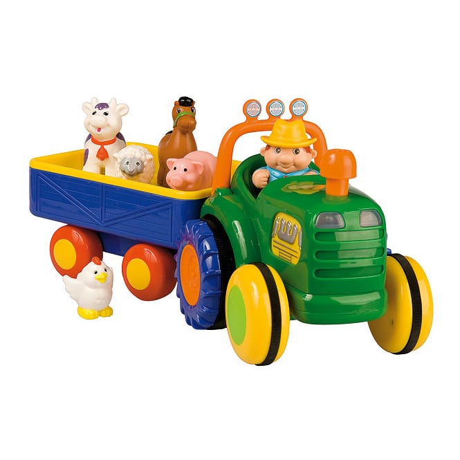 Besttoy - Traktor mit Anhänger und Bauernhof-Tieren