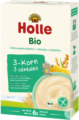 Holle Bio Bouillie Aux 3 Céréales 250g
