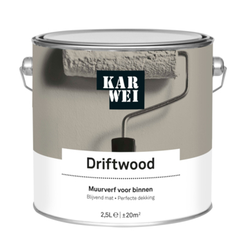 KARWEI muurverf driftwood mat 2,5 liter