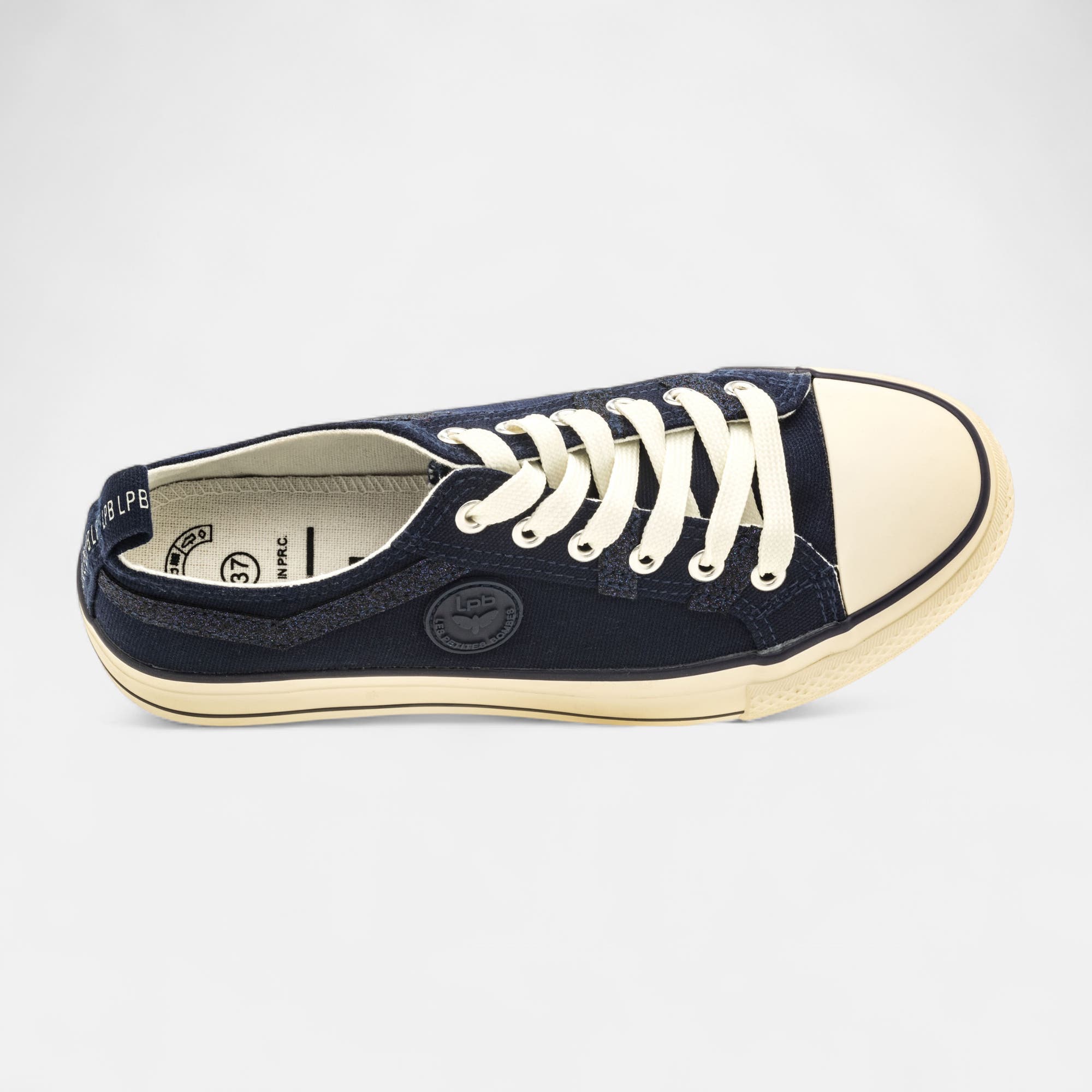 Baskets en toile Femme bleu marine