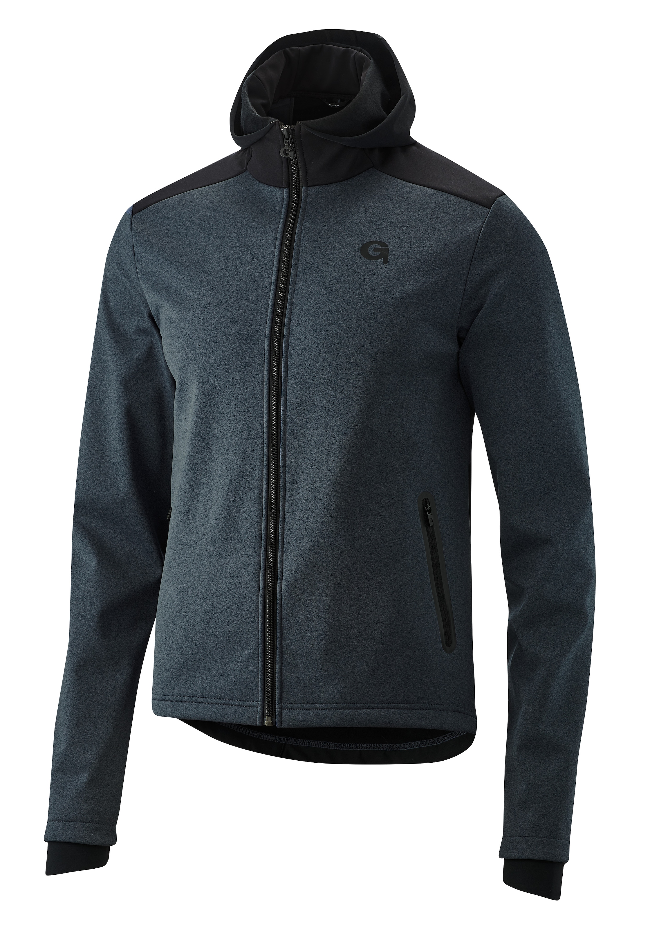 Gonso Radtrikot »Travo«, Herren Softshell-Hoodie, Windjacke winddicht und atmungsaktiv