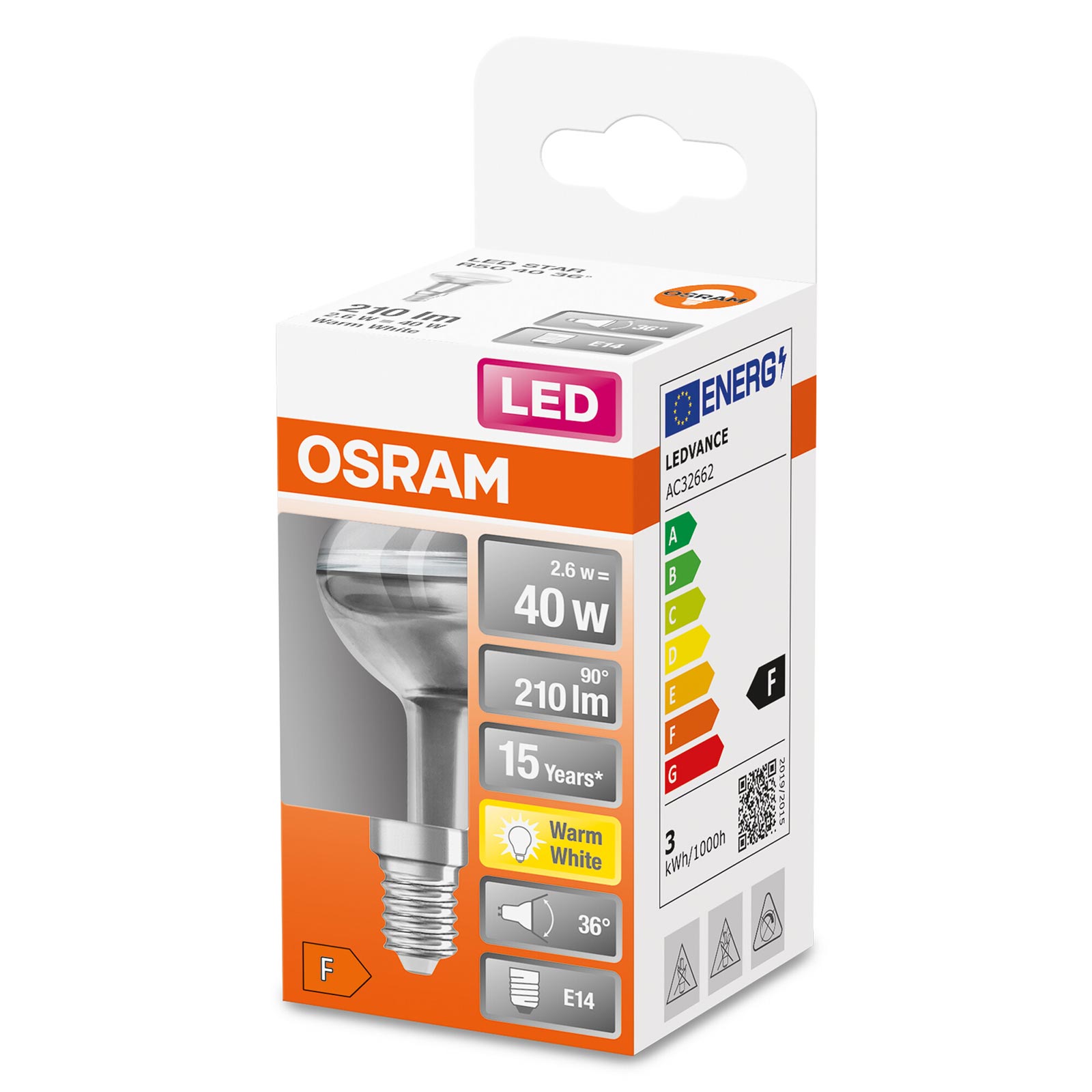 LED-Reflektor ST R50 - E14 - warmweiß - 2,6 Watt
