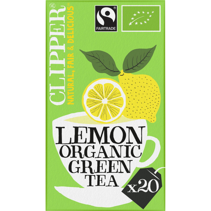 Clipper Lemon organic green tea