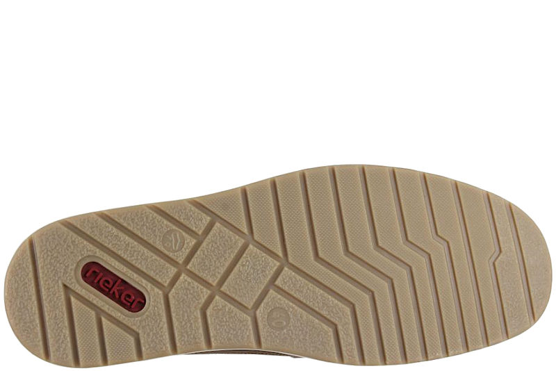 RIEKER HYTTESKO I LYSEBRUNT NUBUCK