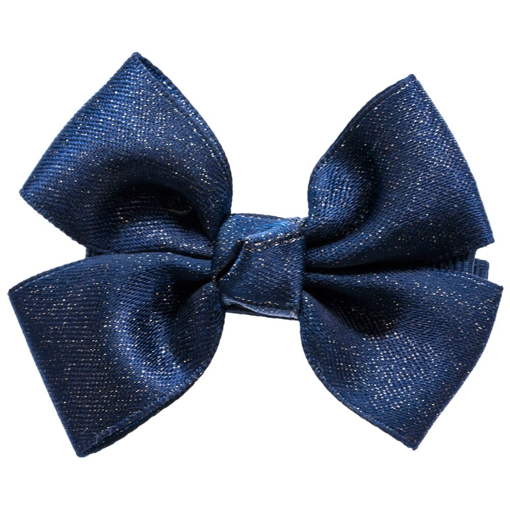 Sløyfe medium Metallic Navy - Den lille prikken - Rumpetroll