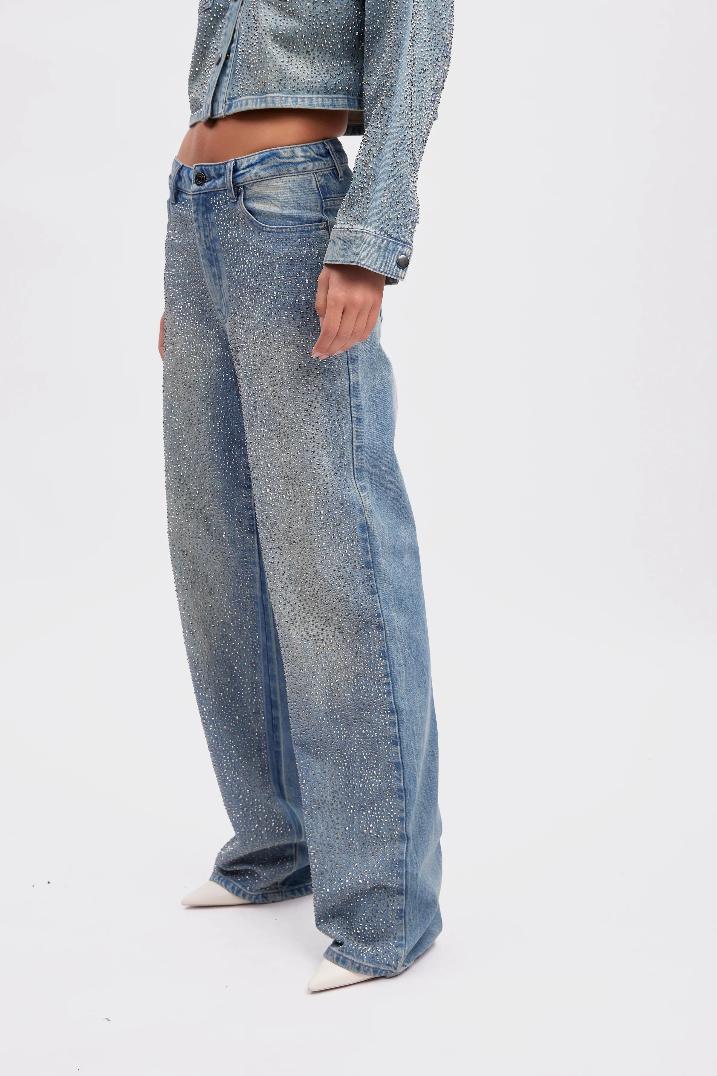 GESTUZ  ZorahGZ MW jeans - Mid Blue Washed