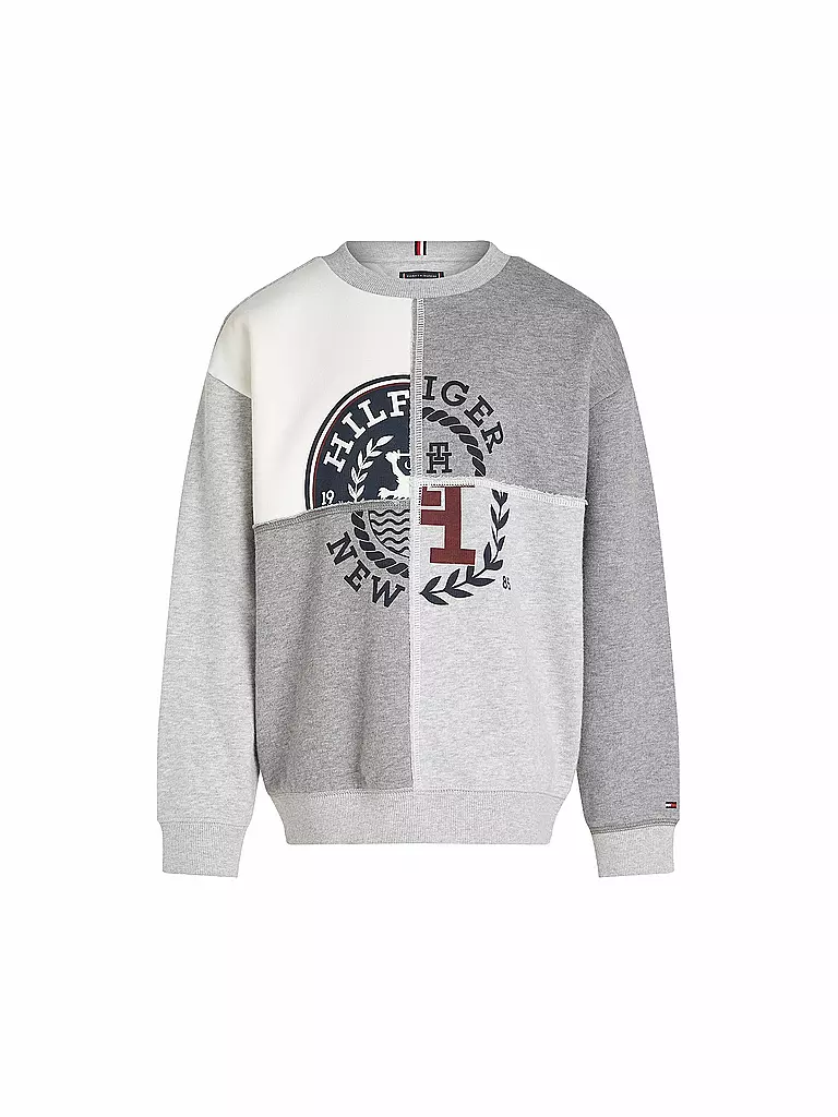TOMMY HILFIGER Jungen Sweater hellgrau