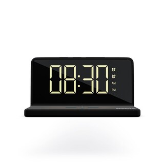 Mebus Digitalwecker mit Aufladefunktion schwarz