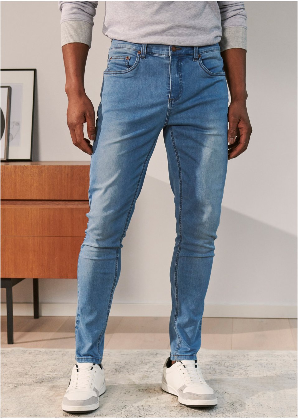 Lot de 2 jeans power stretch Slim Fit, Tapered