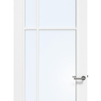 Arne & Bodil binnendeur ABD501 blank glas - wit afgelakt - glaslat wit
