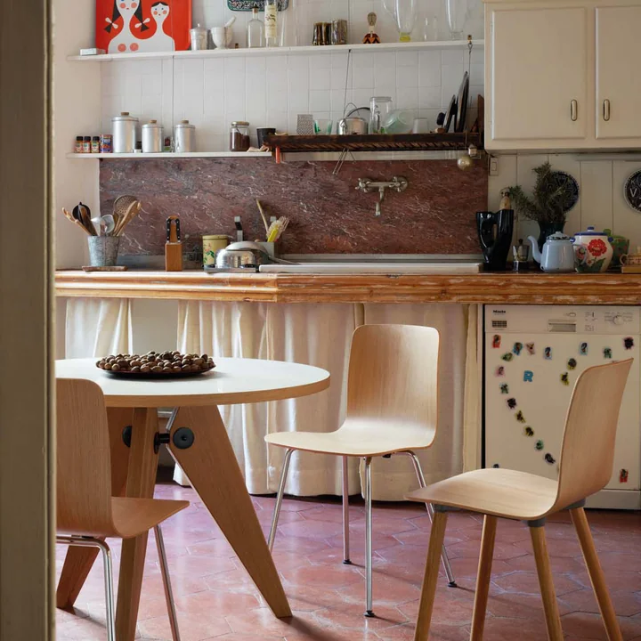 Vitra - Guéridon Esstisch, Ø 90 cm, Eiche geölt