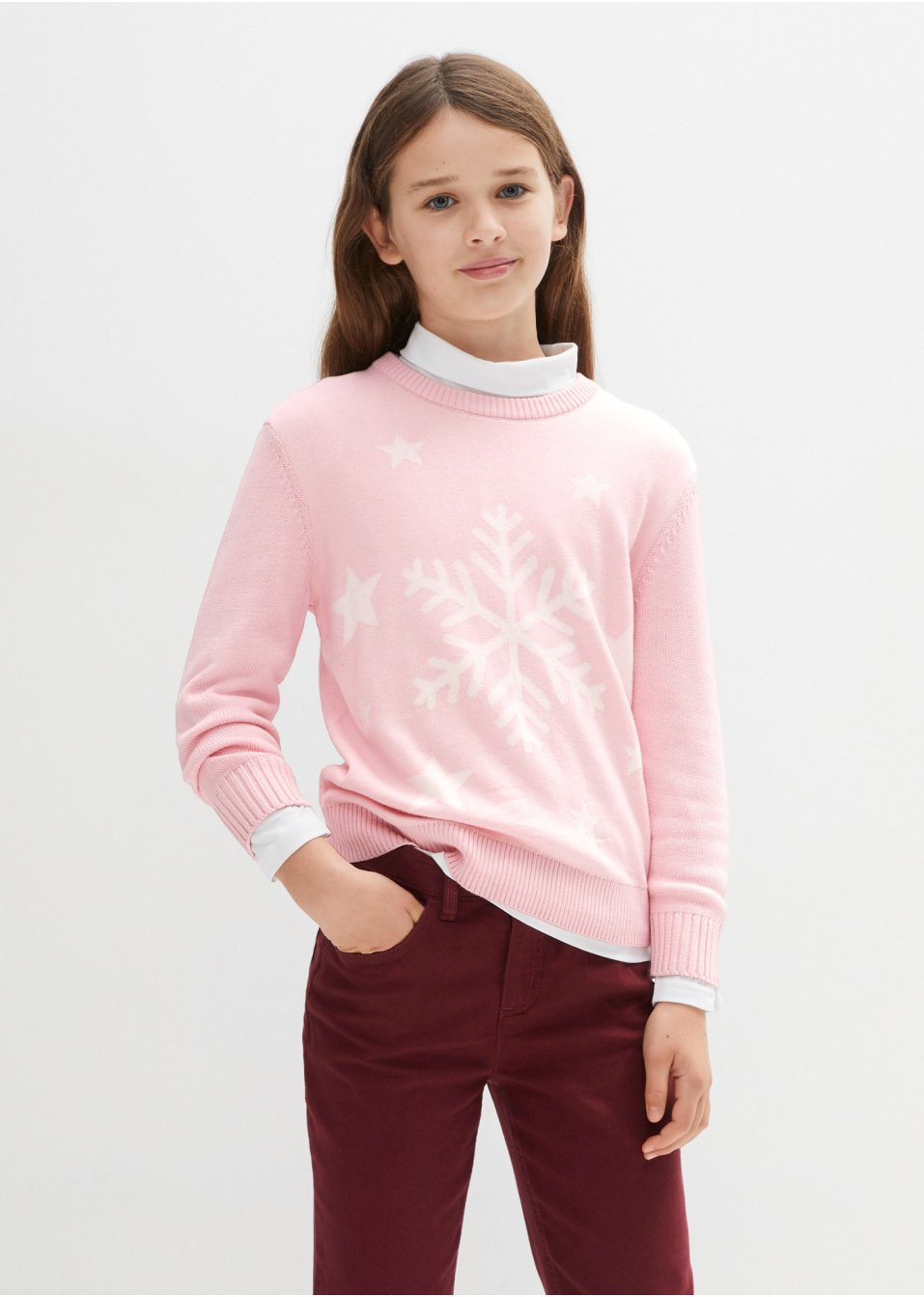 Pull en maille fille