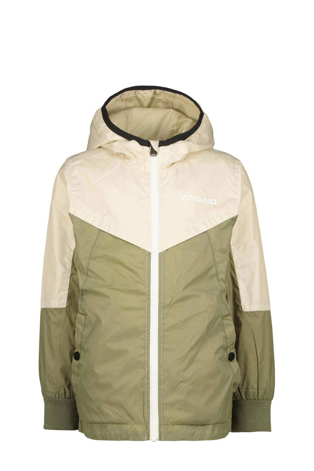 Vingino zomerjas Tiuru beige/armygroen