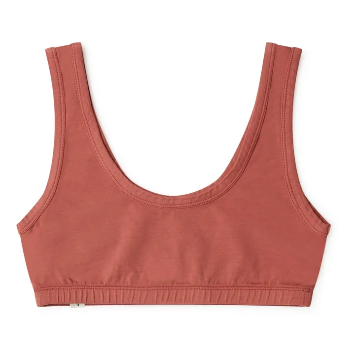 Matona Brassière Basic Coton Bio - Collection Femme  | Rouge brique