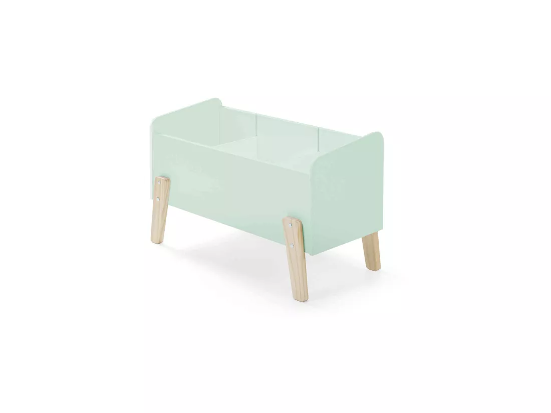 Coffre à jouets 80x39x48 menthe en bois CO2012