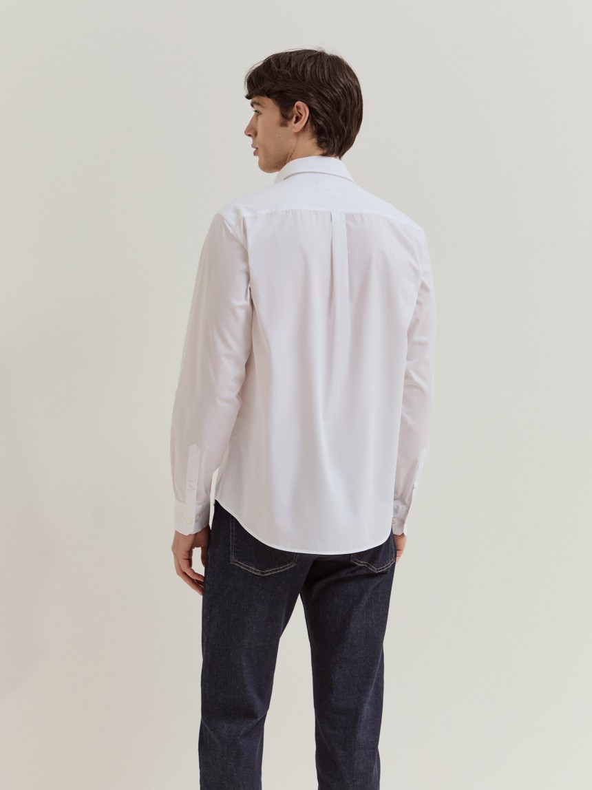 Camisa regular fit em algodão
