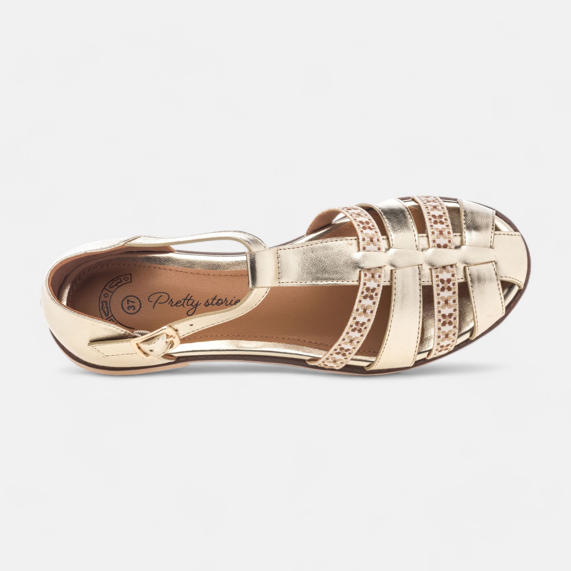 Nu-pieds Femme or