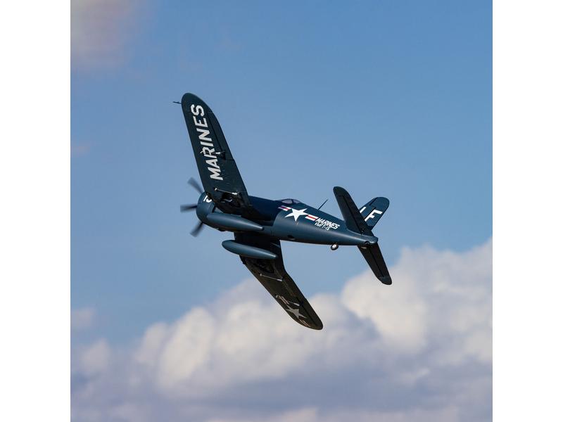 E-flite Warbird F4U-4 Corsair 1.2 m PNP 2. Weltkrieg Warbird mit starkem Brushless Antrieb und Einziehfahrwerk