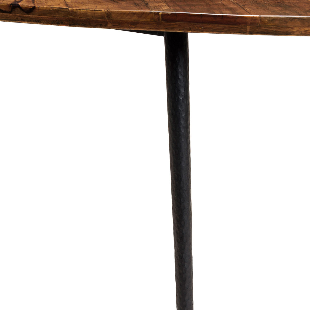 Macabane Table à manger ovale plateau chevrons Kiara bois - 240x109x78 cm