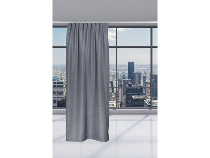 Casa Leon Verdunklungsvorhang mit Faltenband Vulcano 140 cm Weich fallender Thermovorhang